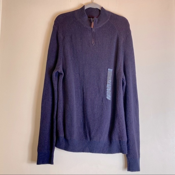 Banana Republic 3/4 Zipper Knit Men’s Sweater - Picture 1 of 6